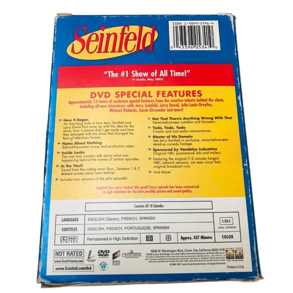 Seinfeld Seasons 1 & 2 Complete Season 3 (only 3 out of 4 Discs) DVD's Excellent - Picture 6 of 7
